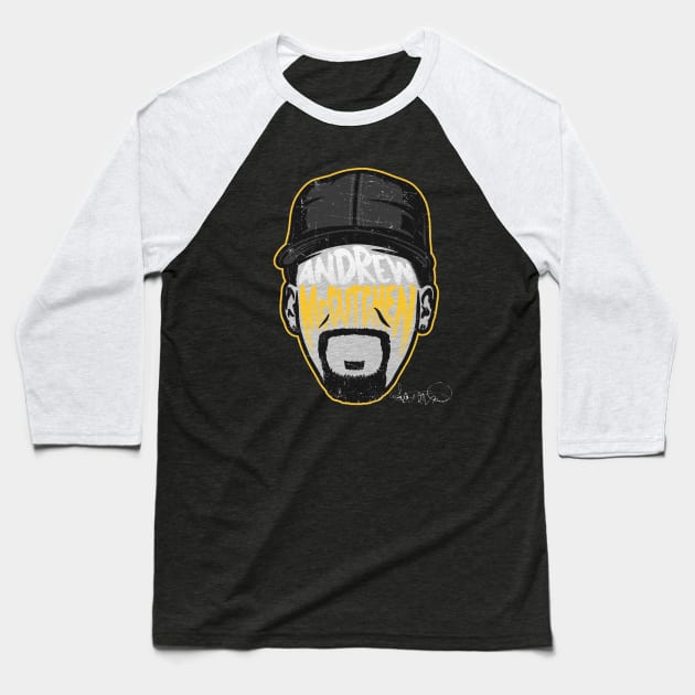 Andrew McCutchen Pittsburgh Player Silhouette Baseball T-Shirt by ganisfarhan